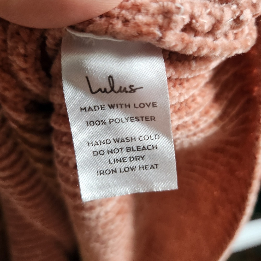 Lulus Womens Chenille Striped Crewneck Sweater Dress Multi Color Size M - Picture 4 of 5